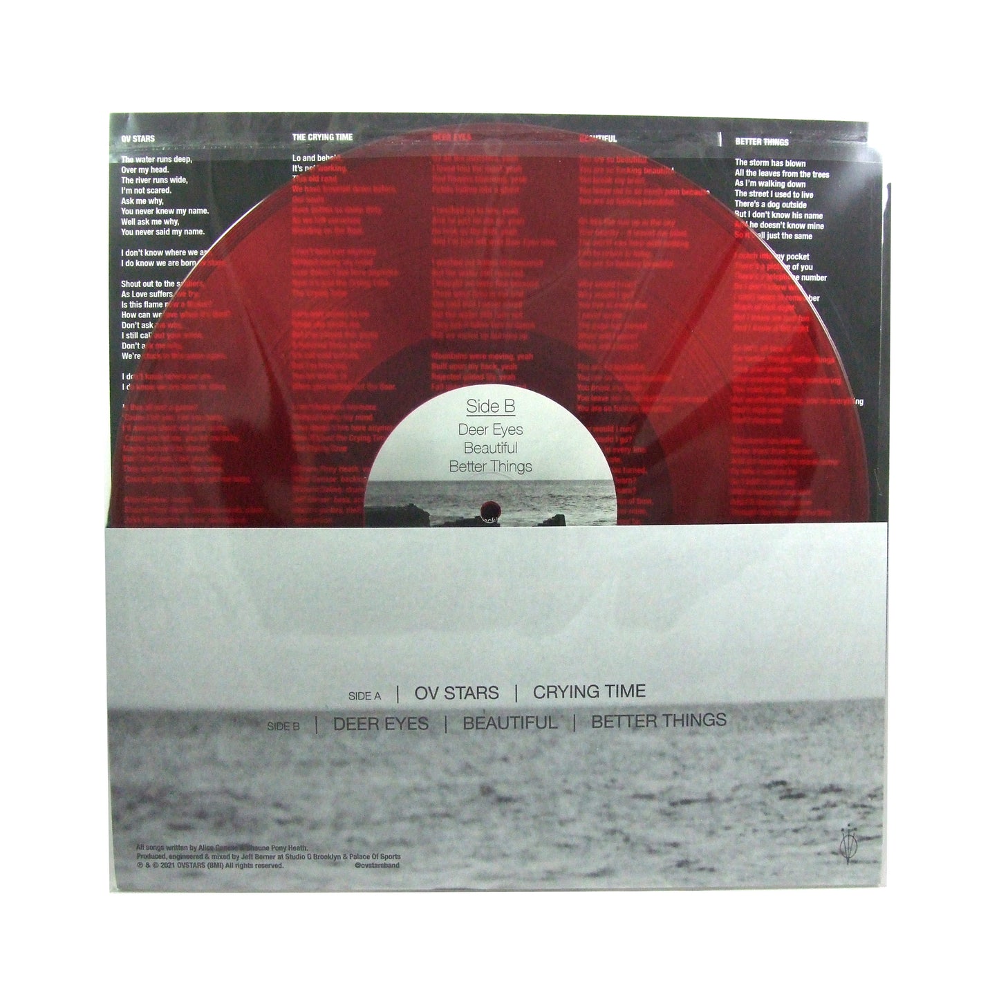 TUESDAYS - by Ov Stars -  Limited Edition Translucent Ruby Red Vinyl EP
